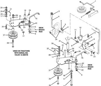 Pto Drive Diagram and Parts List for 1320 147008-207400-130232100-131232F100-139232100 Cub Cadet Lawn Tractor